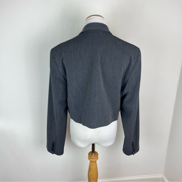 DJERF AVENUE IT Blazer Gray Size L - Picture 7 of 9